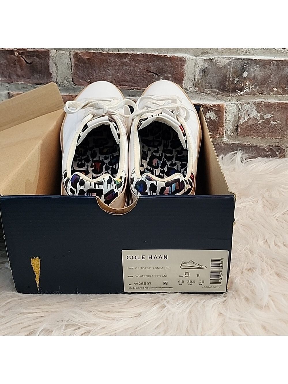 Cole Haan Women's GrandPro Topspin Sneakers White/Graffiti, Size 9B - Picture 16 of 17